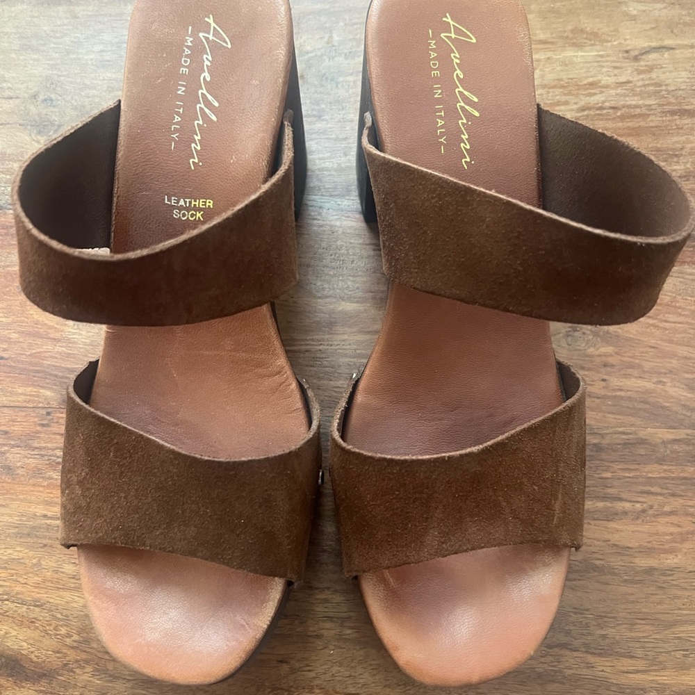 Brown Suede Women's Sandals